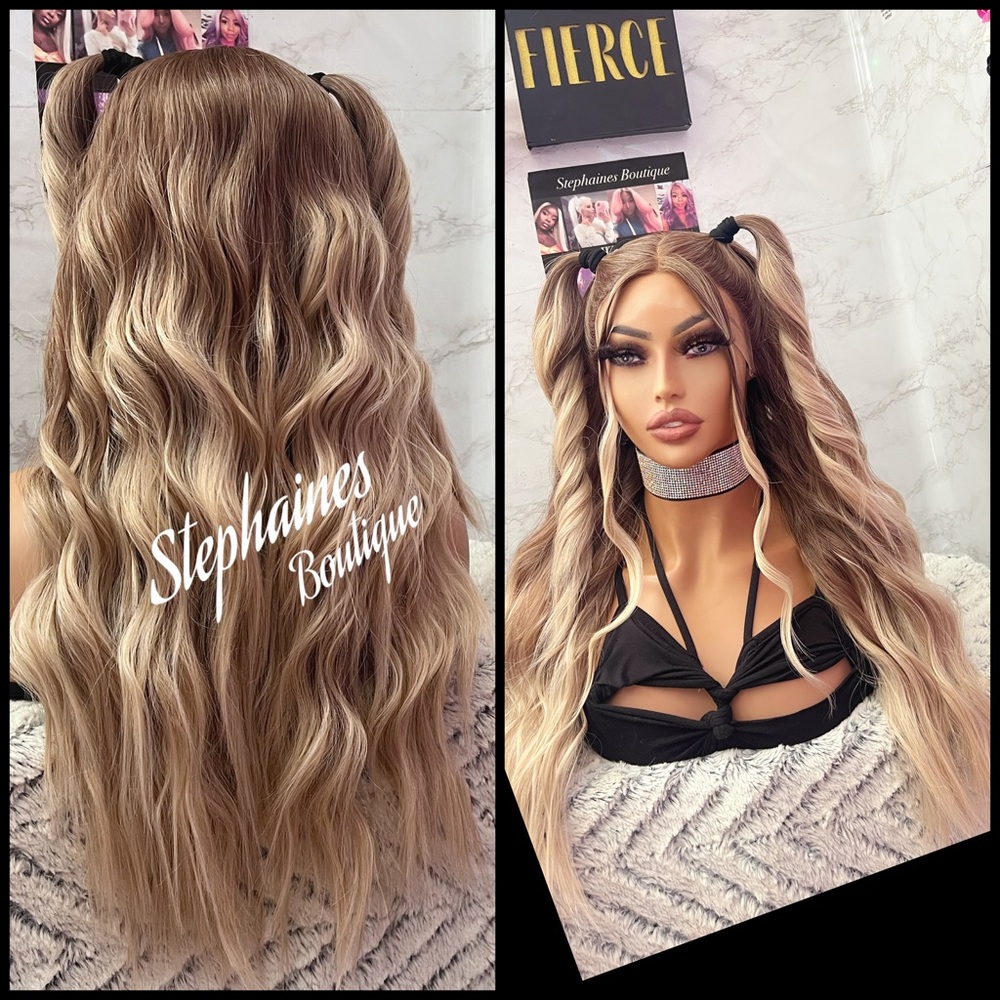 Human Hair Blended Lace Front Wig